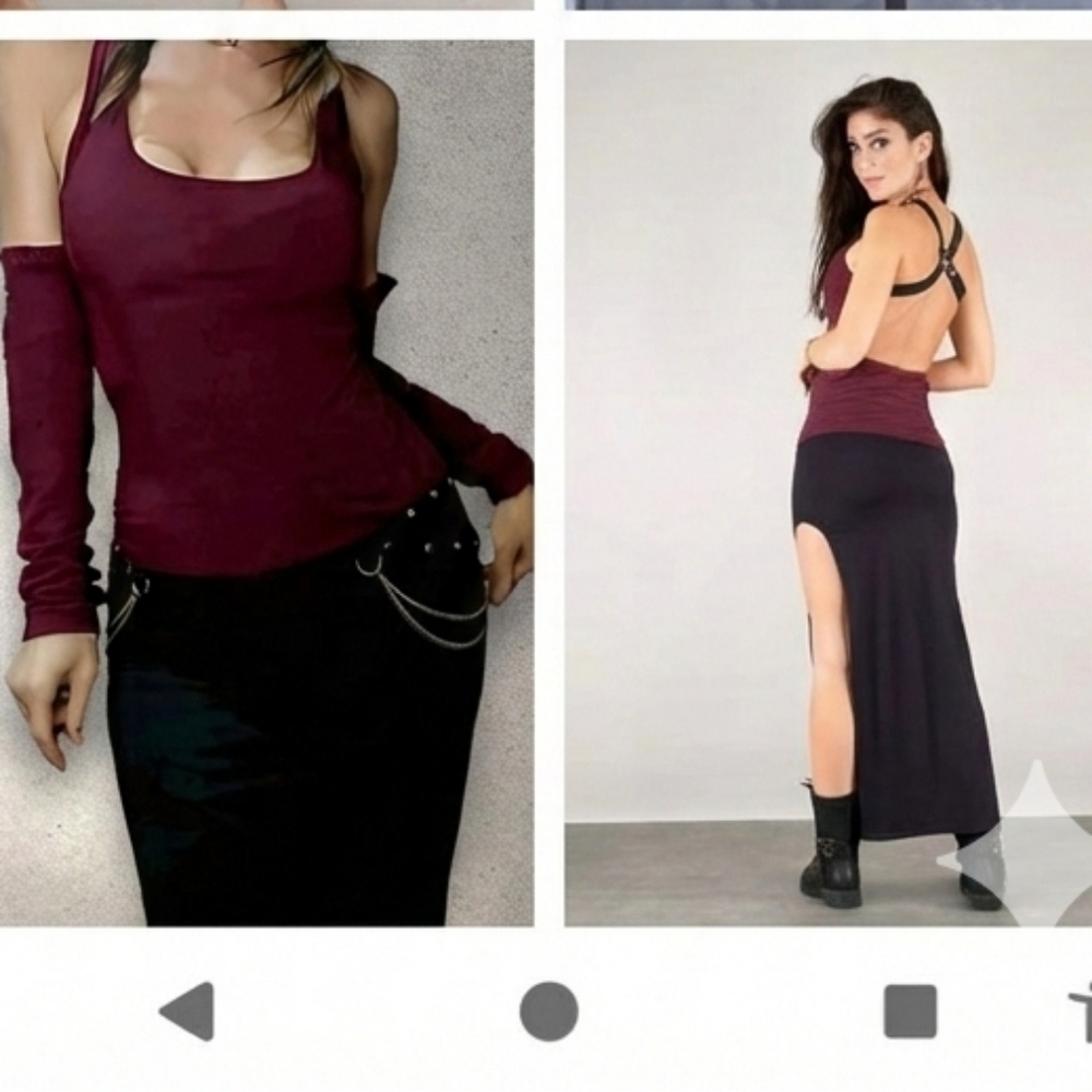 NWOT. Liloo: Katniss Tank Top. Wine Colour. Small